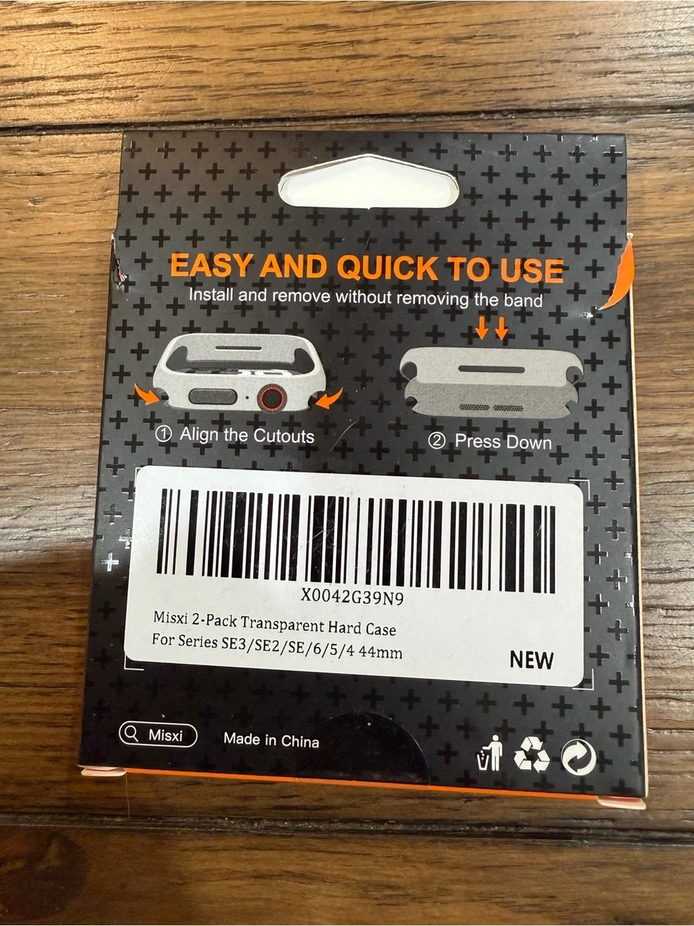 Orange and Black 2-Pack Case for Apple Watch - Picture 3 of 4